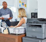 Brother Monochrome Laser Printer, Compact All-In One Printer, Multifunction Printer, MFCL2710DW, Wireless Networking and Duplex Printing
