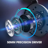 Mpow EG3 Pro Gaming Headset (2019 All-Platform Edition), with Mic, 50mm Speaker Drivers, 3D Surround Sound, in-Line Control,LED Light, PC PS4 Headset