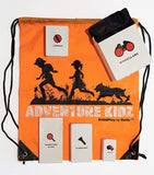 Outdoor Exploration Kit, Children’s Toy Binoculars, Flashlight, Compass, Whistle, Magnifying Glass, Backpack. Great Kids Gift Set for Camping, Hiking