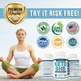 Premium Keto Diet Pills - Utilize Fat for Energy with Ketosis - Boost Energy & Focus, Manage Cravings, Support Metabolism