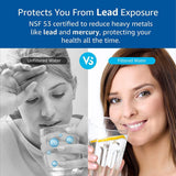 AQUACREST MWF Refrigerator Water Filter, NSF 53&42 Certified to Reduce 99% of Lead, Cyst & More