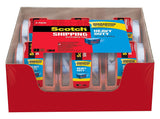 Scotch Heavy Duty Shipping Packaging Tape, 6 Rolls with Dispenser, Clear, 1.88 inches x 800 inches, 1.5 inch Core, Great for Packing (142-6)
