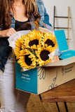 Benchmark Bouquets Yellow Sunflowers, With Vase (Fresh Cut Flowers)