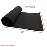 Neoprene Sponge Foam Rubber Sheet Rolls 15in x 60in (3/8in Thick)