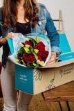 Benchmark Bouquets Red Elegance, No Vase (Fresh Cut Flowers)