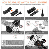 Fullmosa Compatible Apple Watch Band 42mm 44mm 38mm 40mm, Stainless Steel Metal for Apple Watch Series 5 4 3 2 1 Bands, 42mm 44mm Black