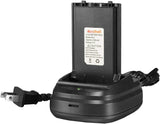 Arcshell Rechargeable Long Range Two-Way Radios with Earpiece 4 Pack UHF 400-470Mhz
