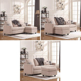 HONBAY Convertible Sectional Sofa Couch, L-Shaped Couch with Modern Linen Fabric