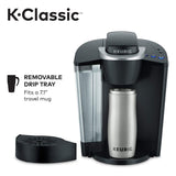 Keurig K-Classic Coffee Maker, Single Serve K-Cup Pod Coffee Brewer, 6 To 10 Oz. Brew Sizes, Black