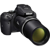 Nikon COOLPIX P900 Digital Camera: with 83x Optical Zoom and Built-in Wi-Fi(Black) + 64GB 1200X SDXC Card + 2 EN-EL23 Batteries + Case