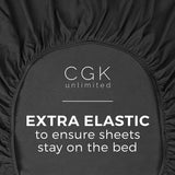 Twin Size Sheet Set - 4 Piece Set - Hotel Luxury Bed Sheets - Extra Soft Bed Sheets - Deep Pocket Bed Sheets - Easy Fit - Twin Bed Sheets