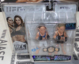 Liz Carmouche w/Ronda Rousey Signed UFC 157 Round 5 Action Figure Auto
