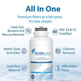 FilterLogic NSF 53&42 Certified DA29-00020B Refrigerator Water Filter