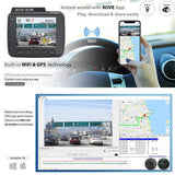 Rove R2-4K Dash Cam Built in WiFi GPS Car Dashboard Camera Recorder with UHD 2160P, 2.4" LCD, 150° Wide Angle, WDR, Night Vision