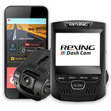 Rexing V1 Wi-Fi Car Dash Cam 2.4" LCD FHD 1080p 170° Wide Angle Dashboard Camera Recorder with G-Sensor, WDR, Loop Recording, Supercapacitor