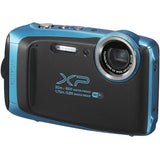 Fujifilm FinePix XP130 Shock & Waterproof Wi-Fi Digital Camera (Sky Blue) with 32GB Card + Battery + Cases + Float Strap + Selfie Stick + Kit