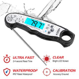 Kizen Instant Read Meat Thermometer - Best Waterproof Ultra Fast Thermometer with Backlight & Calibration. Kizen Digital Food Thermometer