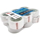 Grizzly Brand Clear Packing Tape Refill Rolls for Shipping, Moving, Packaging - True 2 inch x 65 Yards, 2.8mil Thick, 12 Rolls