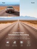 Dual Dash Cam, VAVA Dual 1920x1080P FHD Front and Rear Dash Camera (2560x1440P Single Front) for Cars with Wi-Fi, Night Vision, Parking Mode