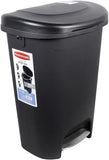Rubbermaid NEW 2019 VERSION Step-On Lid Trash Can for Home, Kitchen, and Bathroom Garbage, 13 Gallon, Black