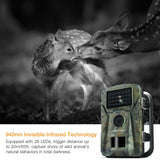 APEMAN Trail Camera 12MP 1080P 2.4" LCD Game&Hunting Camera with 940nm Upgrading IR LEDs Night Vision upto 65ft/20m IP66 Spray Water Protected Design