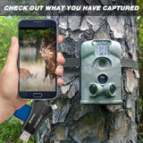 MOSPRO Trail Camera Viewer for iPhone iPad Mac & Android, SD & Micro SD Memory Card Reader to View Photos, Videos from any Wildlife Scouting Game Cam