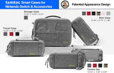 tomtoc Ultra Slim Carrying Case Fit for Nintendo Switch, Original Patent Portable Hard Shell Travel Case Pouch Protective Cover, Gray
