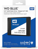 WD Blue 3D NAND 500GB PC SSD - SATA III 6 Gb/s, 2.5"/7mm - WDS500G2B0A