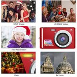 HD Mini Digital Cameras,Point and Shoot Digital Video Cameras-Travel,Camping,Gifts