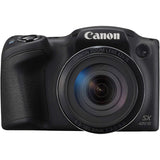 Canon PowerShot SX420 IS Digital Camera (Black) with 20MP, 42x Optical Zoom, 720p HD Video & Built-In Wi-Fi + 64GB Card + Reader + Grip+Spare Battery