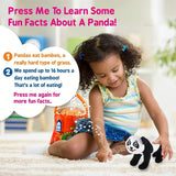 Gift for 1-5 year old EDUCATIONAL Plush Toy Talking Animal Set, Stuffed Animals, Elephant Monkey Lion & Panda Baby
