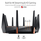 ASUS Gaming Router Tri-band WiFi (Up to 5334 Mbps) for VR & 4K streaming, 1.8GHz Quad-Core processor
