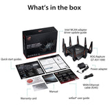 Asus ROG Rapture GT-AX11000 AX11000 Tri-Band 10 Gigabit WiFi Router, Aiprotection Lifetime Security