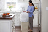 Glad Tall Kitchen Drawstring Trash Bags - OdorShield 13 Gallon White Trash Bag, Gain Original with Febreze Freshness - 100 Count