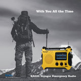 Kaito KA500 5-way Powered Solar Power,Dynamo Crank, Wind Up Emergency AM/FM/SW/NOAA Weather Alert Radio