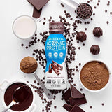 Iconic Protein Drinks, Chocolate Truffle (12 Pack) | Low Carb Protein Shakes | Grass Fed, Lactose Free, Gluten Free, Non-GMO, Kosher