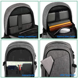 Laptop Backpack, School Backpacks Durable Water Resistant College Bookbag for Women and Men, Anti Theft Slim Business Travel Computer Bag with USB