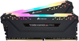 Corsair CMW32GX4M2C3200C16 Vengeance RGB PRO 32GB (2x16GB) DDR4 3200 (PC4-25600) C16 Desktop Memory Black
