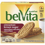 belVita Breakfast Biscuits, Cinnamon Brown Sugar Flavor, 30 Packs (4 Biscuits Per Pack)
