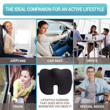 Seat Cushion Pillow for Office Chair - 100% Memory Foam - Firm Coccyx Pad - Tailbone, Sciatica, Lower Back Pain Relief - Posture Corrector