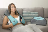 Shiatsu Back Shoulder & Neck Massager with Heat - Deep Tissue 3D Kneading Pillow Massager for Neck, Back, Shoulders, Foot, Legs -  (Blue)