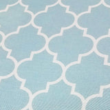 Homz 4-Leg Steel Top Ironing Board, Blue Lattice Cover
