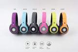 iJoy Matte Finish Premium Rechargeable Wireless Headphones Bluetooth Over Ear Headphones Foldable Headset with Mic (Stealth)