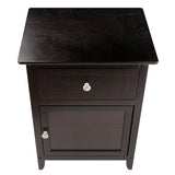 Winsome 92815 Eugene Accent Table, 18.9 inches, Espresso