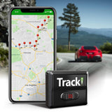 Tracki 2019 Model Mini Real-time GPS Tracker. Full USA, CA & Worldwide Coverage. For Cars, Kids, Pet, Drone Small Portable GPS Tracking Device