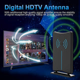 Updated 2019 Version Professional 75-150 Miles TV Antenna, Indoor TV Digital HD Antenna 4K HD