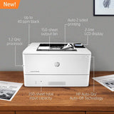HP LaserJet Pro M404dn Monochrome Laser Printer with Built-In Ethernet & Double-Sided Printing (W1A53A) - Ethernet Only
