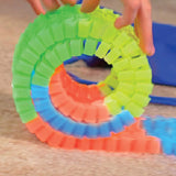 Ontel Magic Tracks Mega Set with 2 LED Race Car and 18 ft. of Flexible, Bendable Glow in the Dark Racetrack, As Seen on TV