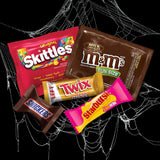 M&M'S, SNICKERS, TWIX, STARBURST & SKITTLES Halloween Chocolate Candy Fun Size & Minis