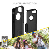 OtterBox COMMUTER SERIES Case for iPhone 8 & iPhone 7 (NOT Plus) - BLACK